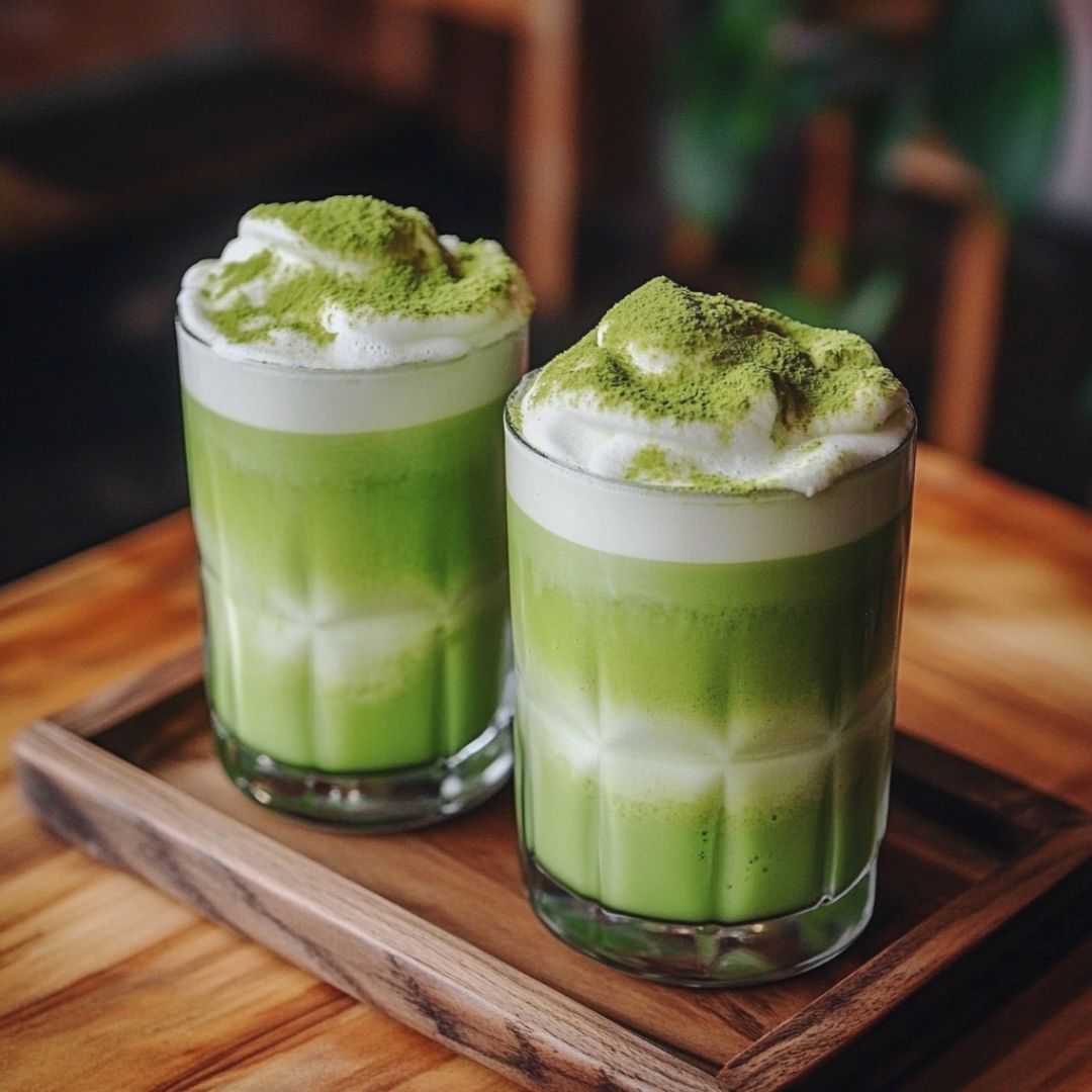 Matcha Latte Fouetté – Boisson Crémeuse et Tendance Image