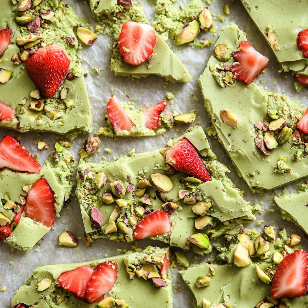 Écorce de Yaourt Glacé au Matcha : Une douceur fraîche et saine Image