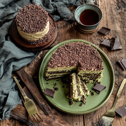 Cake Marbré Cacao et Matcha