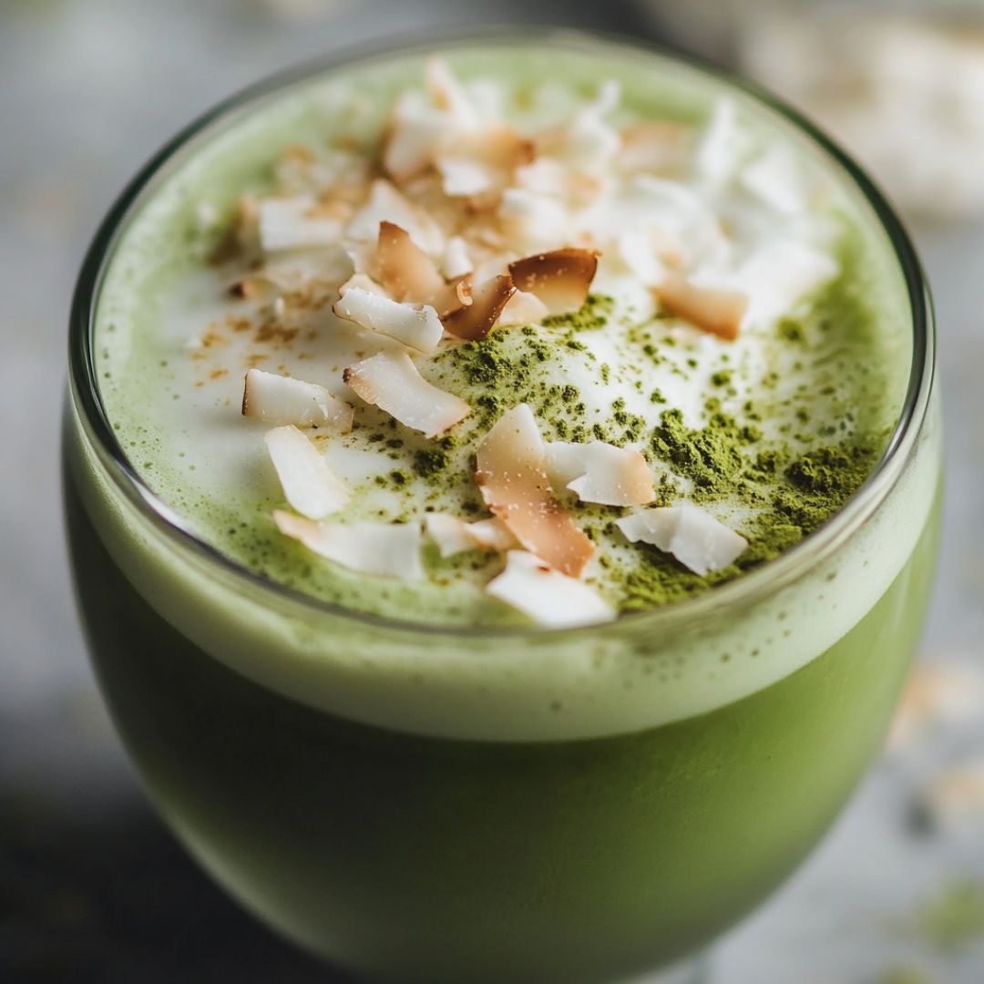 Matcha Latte au Lait de Coco : Un Délice Végétalien et Crémeux Image