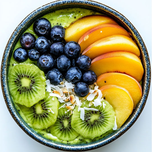 Matcha Bowl aux fruits : Un début de journée sain et coloré