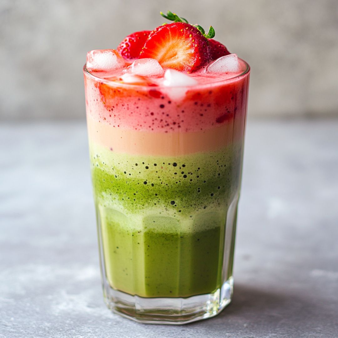 Matcha Latte à la Fraise : Une boisson gourmande en un instant