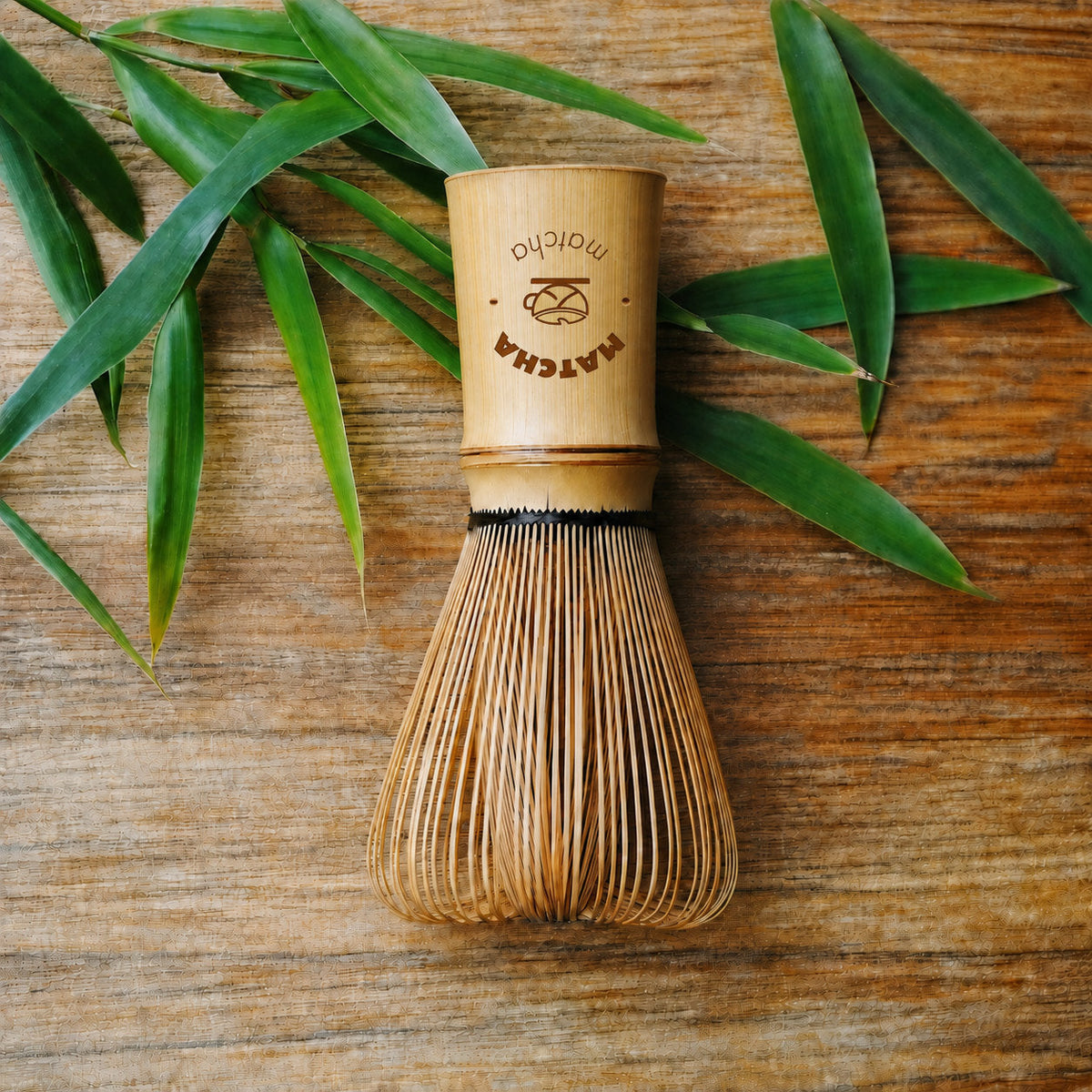Fouet à matcha chasen en bambou naturel