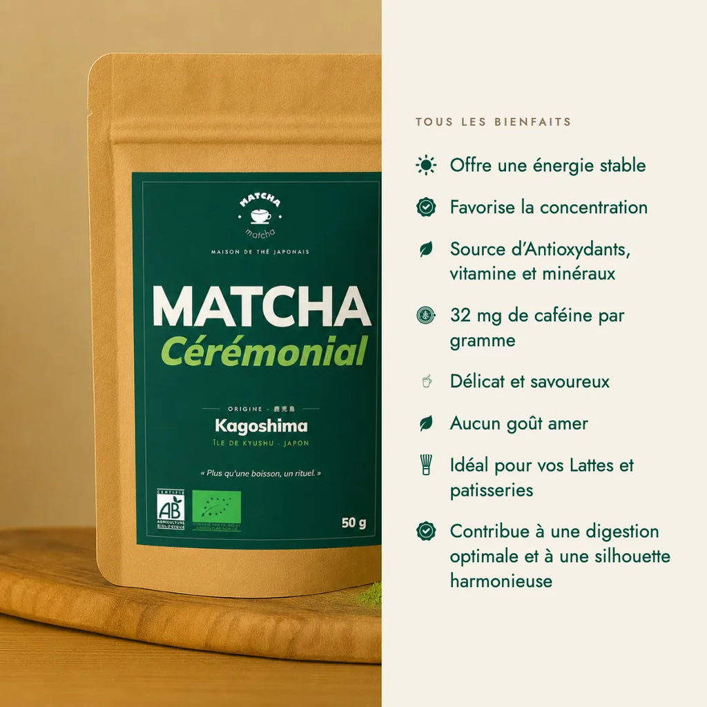 Tous les bienfaits du matcha cérémonie bio Matcha Matcha